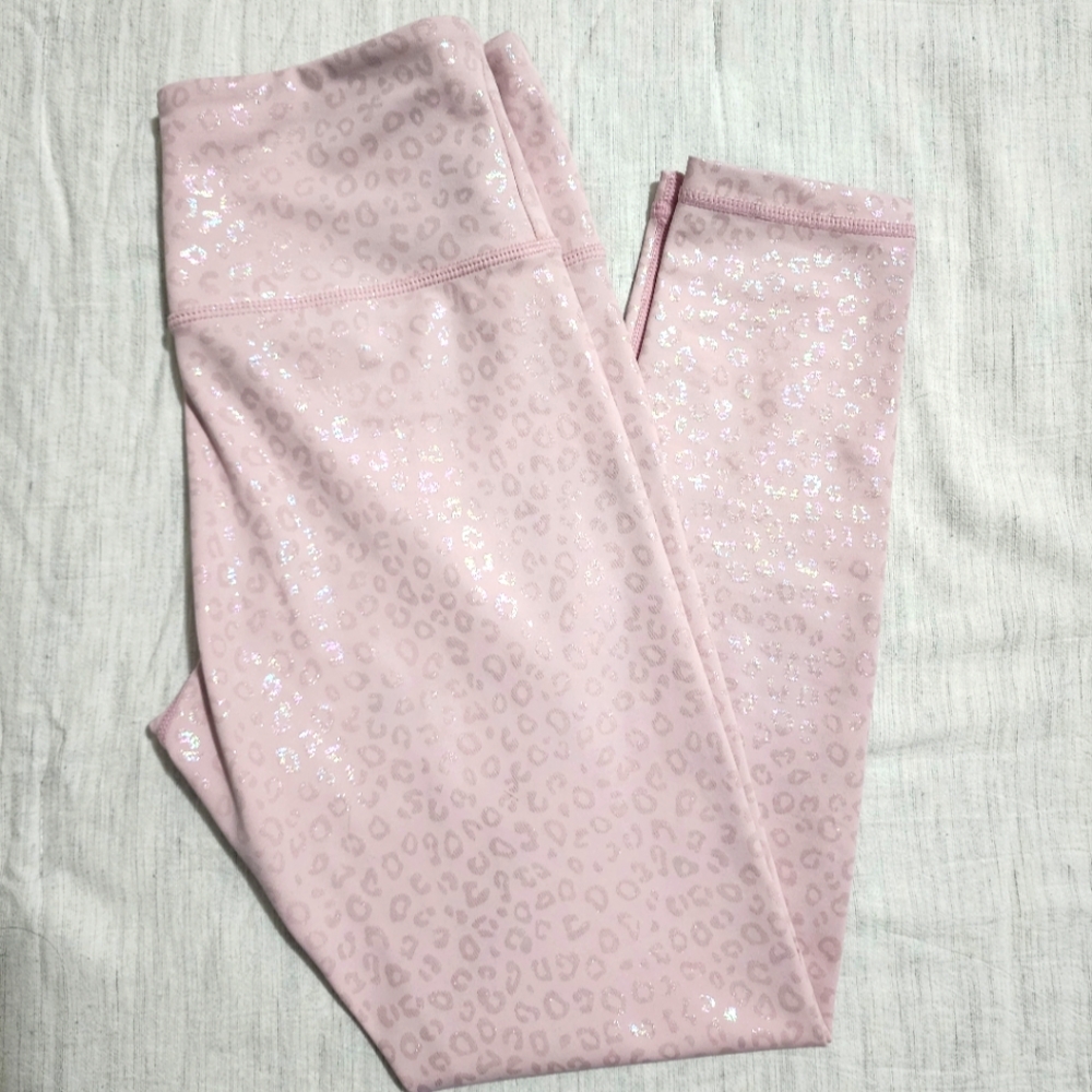 ZYIA Pink Unicorn Leopard Leggings size 4.